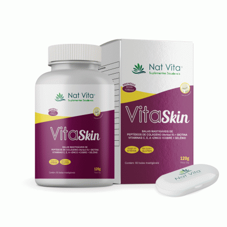 Balas de Colágeno VitaSkin sabores Leite Condensado