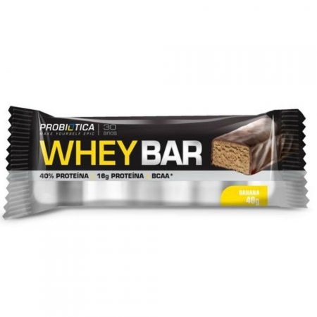 Whey Bar Low Carb Banana 40g Probiótica