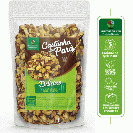 Castanha Do Pará Quebrada Sem Casca Fresquinha e de Excelente Qualidade - 1kg