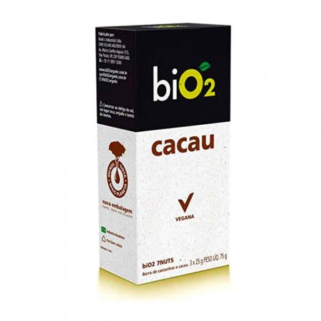 Barra De Castanhas E Cacau 7Nuts Bio2 3 Unidades De 25g