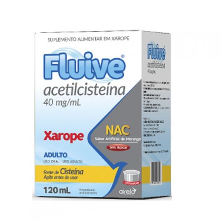 Acetilcisteina Fluive 40mg/ml Xarope com 120ml