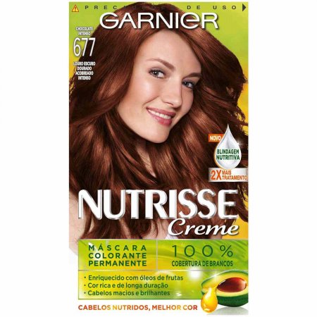 Tintura Permanente Nutrisse Creme 677 Chocolate Ivete com 1 Unidade