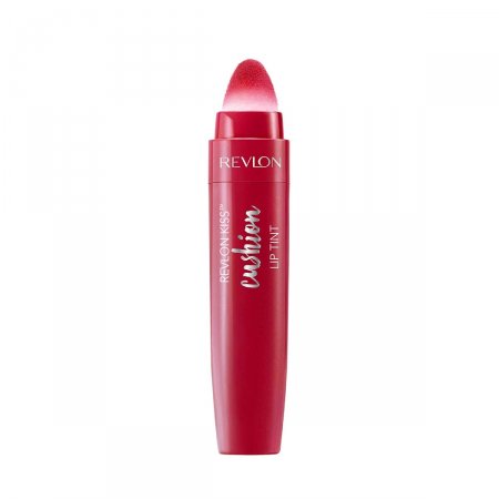 Batom Revlon Kiss Cushion Lip Tint Cor Crimsons Feels com Ponta de Pelúcia com 5,32ml