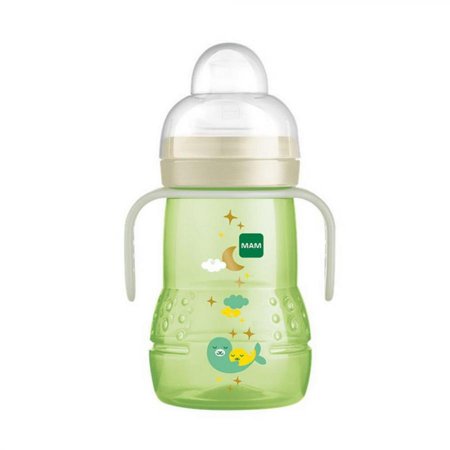 Copo de Transição MAM Trainer+ Night Verde 4M+ 220ml