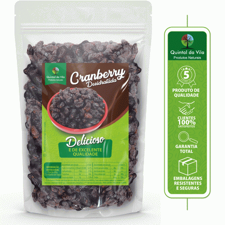 Cranberry Desidratada Macia e Super Saborosa - 250g a Vácuo