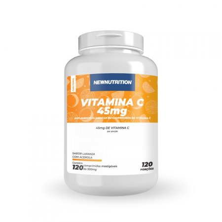 NewNutrition Vitamina C 45mg 120 Comprimidos Mastigáveis
