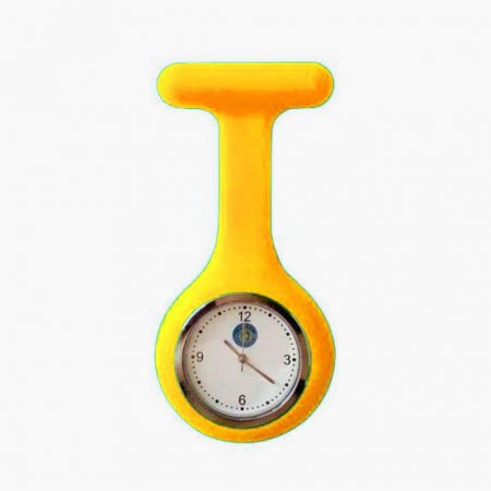 Relógio de Bolso para Enfermagem Amarelo Ortho Pauher