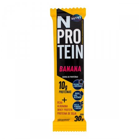 Barra de Proteína Nutry NProtein Sabor Banana com 30g
