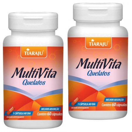 KIT 2X Multivita QUELATOS 60 cápsulas - Tiaraju