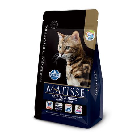 Ração Farmina Matisse Salmão e Arroz para Gatos Adultos-800g