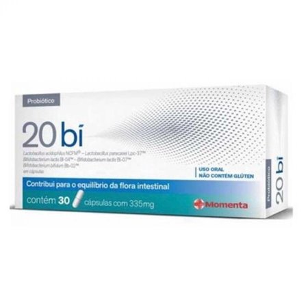 20Bi Probióticos 30 cápsulas Grátis 30 cápsulas Momenta