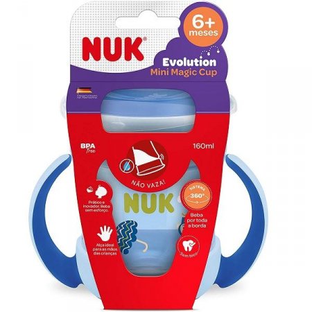 Copo Antivazamento 360 Mini Magic CUP 160ML BOY NUK PA7639-1B