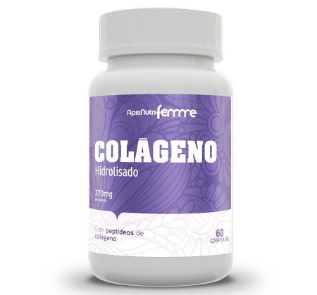 COLÁGENO HIDROLISADO 370mg  60 Cáps Femme - ApisNutri