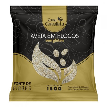 Aveia em Flocos Sem Glúten Zona Cerealista 150g