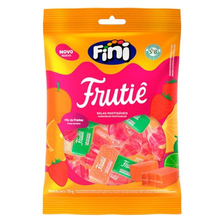 Bala Vegana Frutie Mix de Frutas 70g