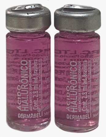 Ampola Ácido Hialurônico  Dermabel Hidratação Capilar 2,8 ml - com 25 unidades
