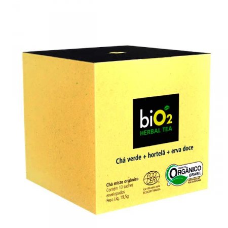 Chá Verde + Hortelã + Erva Doce Herbal Tea  Bio2  19,5g