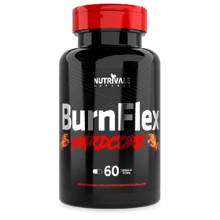 Emagrecedor Burnflex Hardcore Natural 60 Capsulas 500mg - Linduras