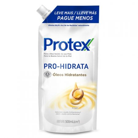 Sabonete Líquido Protex Pro Hidrata Argan Refil 500ml