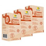 Vitamina D 2000UI - Kit 3 un. 180cps. - ApisBrasil