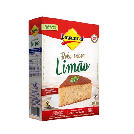 Bolo Lowçucar Sabor Limao 300g
