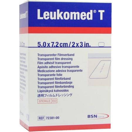 Leukomed T - Curativo Filme Transparente - Estéril - 5X7,2Cm - 72381-00