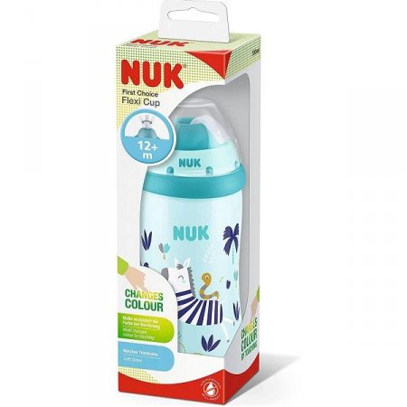 Copo Antivazamento Flexi CUP Muda de COR 300ML NUK PA7644 - Rosa