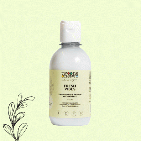 Condicionador Natural Fresh Vibes Abacaxi Todos os tipos de Cabelos Twoone Onetwo Natural Vegana