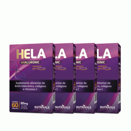 Hela Hyaluronic + Verisol + Vit C 60 Caps 500 Mg 4 Unidades - Linduras