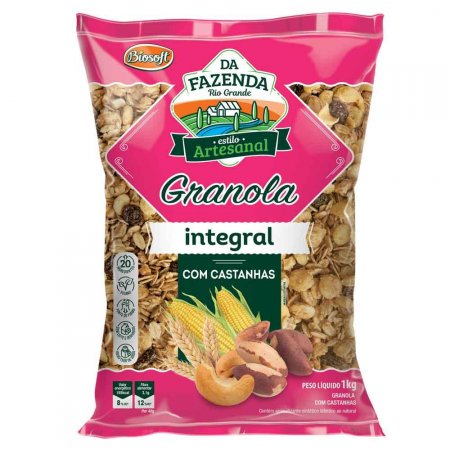 Granola com Castanhas Integral Biosoft (1Kg)