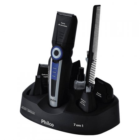 Aparador e Cortador de Pelos Philco Multi Groom 7 em 1 de 9w - Bivolt