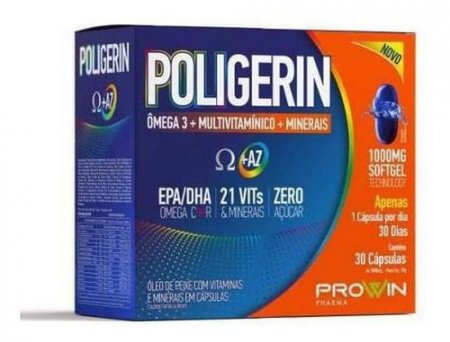 Poligerin Omega 3 E Polivitaminíco 30 Capsulas - Prowin