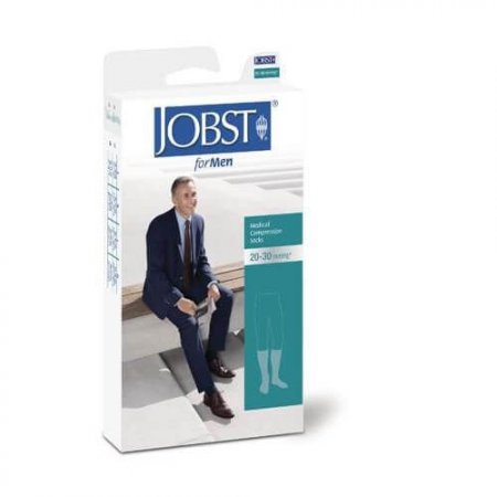 Meia Masculina Panturrilha 20-30mmHg - Preta EG - Jobst Men