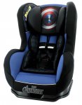 Cadeirinha 0 a 25Kg Primo Marvel Capitão América Preto e Azul