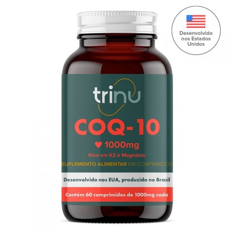 Suplemento Alimentar Trinu COQ-10, Melhora a Saúde Cardíaca e Protege o sistema vascular