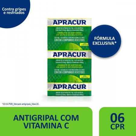 Apracur com 6 Comprimidos
