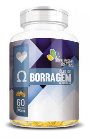 OLEO DE BORRAGEM 500MG 60 CAPSULAS - FLORA NATIVA - A