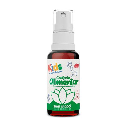 Floral Spray Bucal Natural Flowers Kids s/ Álcool Momento de Reeducação Alimentar e Controle de Peso 30 ml