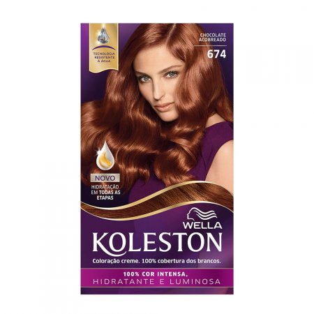 Tinta de Cabelo Koleston Chocolate Acobreado 674