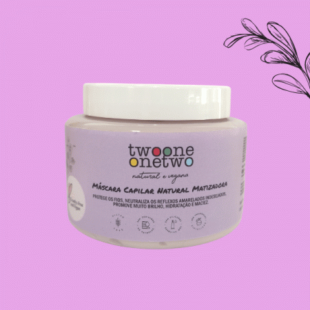Máscara Capilar Natural Matizadora Efeito Platinum Twoone Onetwo Natural Vegana