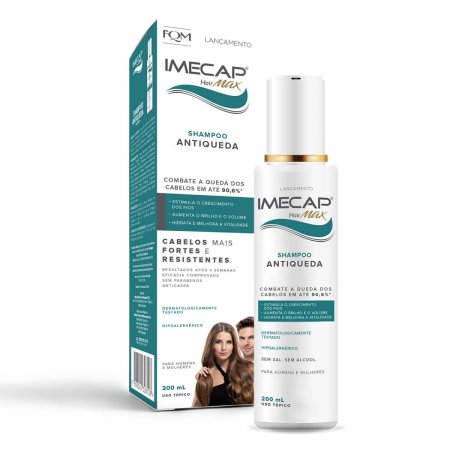 Shampoo Antiqueda Imecap Hair Max com 200ml