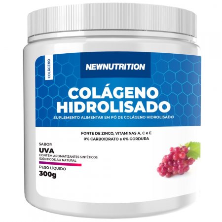 Colágeno Hidrolisado 300g Uva NEWNUTRITION