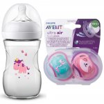 MAMADEIRA PÉTALA 260ML UNICORNIO + 2 CHUPETAS ULTRA AIR 18M+