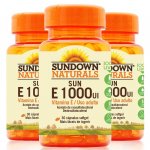 Kit 3 Vitamina E 1000 Ui Sundown 30 Cápsulas