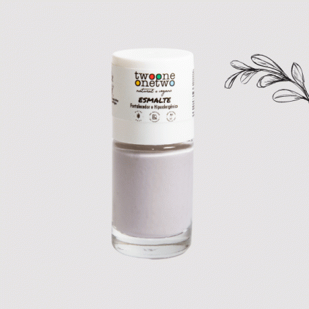 Esmalte Fortalecedor Hipoalergênico Argan Twoone Onetwo Natural Vegana Cor Frozen