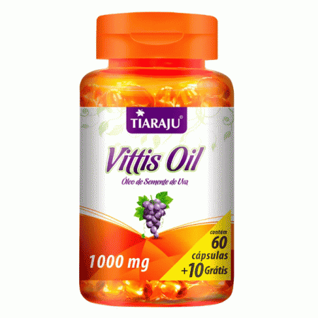 VITTIS OIL (60CAPS + 10 GRÁTIS) - TIARAJU