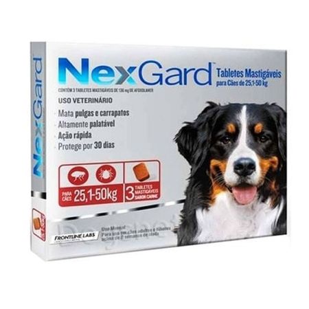 Antipulgas Nexgard para Cães Gigantes Boehringer (25,1 a 50kg) - 3 Tabletes (b2w-2)