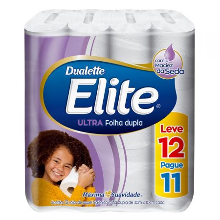 Papel Higiênico Folha Dupla Elite 12 Rolos