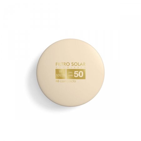 Pó Compacto Adcos Fotoproteção Tonalizante Peach FPS 50 com 11g