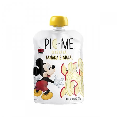 Purê de Fruta Pic-Me Disney Sabor Banana e Maçã